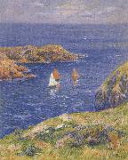 Henry Moret Ouessant,Clam Seas painting